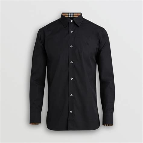 camicir burberry uomo|Camicia formale in cotone (Nero) .